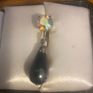 Sara, cove pendant and matching earrings